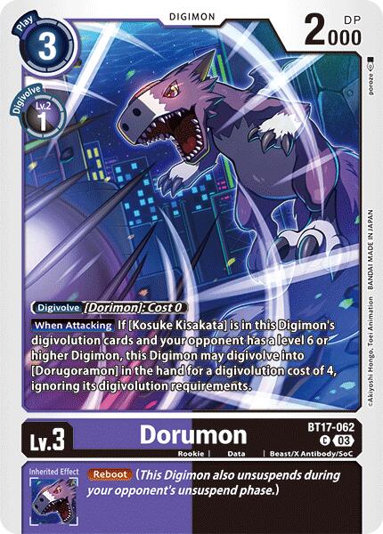 Dorumon [BT17-062] [Secret Crisis] | The Time Vault CA