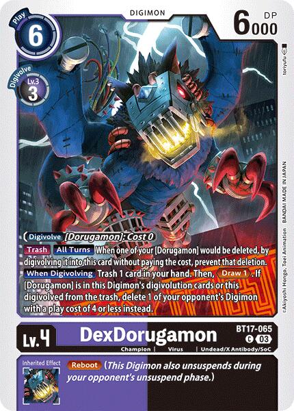 DexDorugamon [BT17-065] [Secret Crisis] | The Time Vault CA