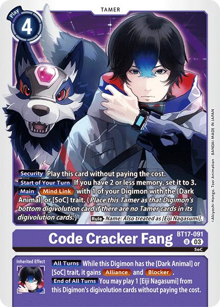 Code Cracker Fang [BT17-091] [Secret Crisis] | The Time Vault CA