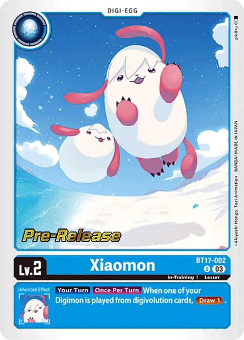 Xiaomon [BT17-002] [Secret Crisis Pre-Release Cards] | The Time Vault CA