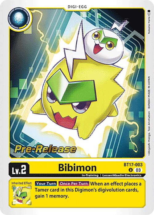 Bibimon [BT17-003] [Secret Crisis Pre-Release Cards] | The Time Vault CA