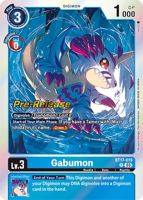 Gabumon [BT17-019] [Secret Crisis Pre-Release Cards] | The Time Vault CA