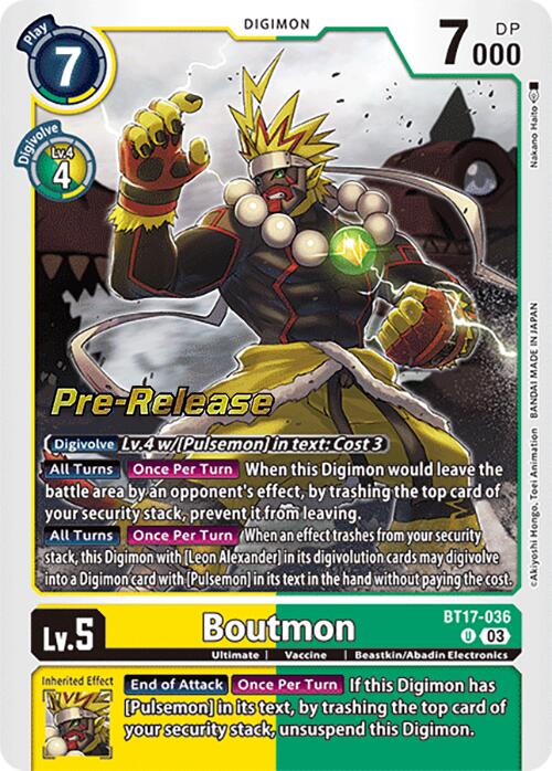 Boutmon [BT17-036] [Secret Crisis Pre-Release Cards] | The Time Vault CA