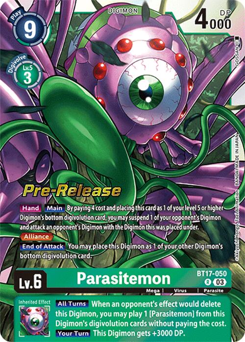 Parasitemon [BT17-050] [Secret Crisis Pre-Release Cards] | The Time Vault CA