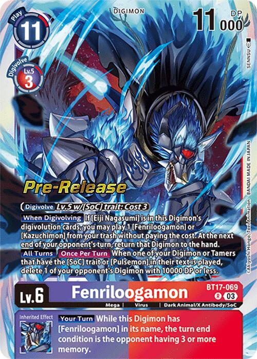 Fenriloogamon [BT17-069] [Secret Crisis Pre-Release Cards] | The Time Vault CA