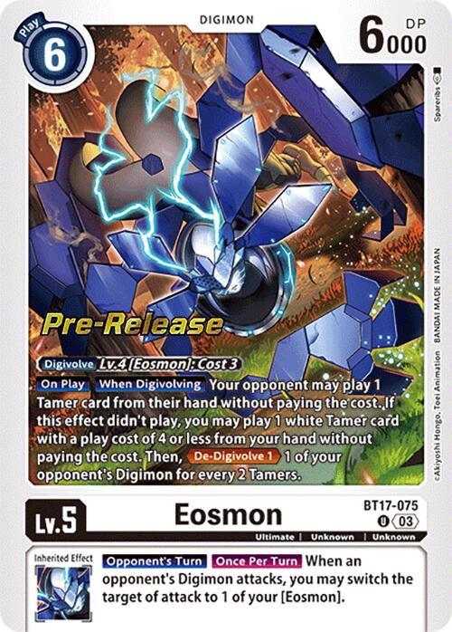 Eosmon [BT17-075] - BT17-075 [Secret Crisis Pre-Release Cards] | The Time Vault CA