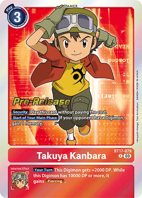 Takuya Kanbara [BT17-079] [Secret Crisis Pre-Release Cards] | The Time Vault CA