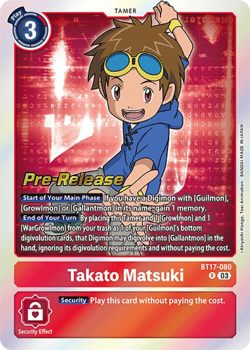 Takato Matsuki [BT17-080] [Secret Crisis Pre-Release Cards] | The Time Vault CA