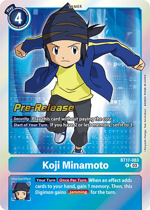 Koji Minamoto [BT17-083] [Secret Crisis Pre-Release Cards] | The Time Vault CA