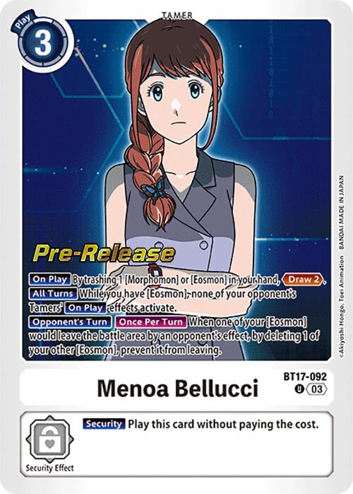 Menoa Bellucci [BT17-092] [Secret Crisis Pre-Release Cards] | The Time Vault CA