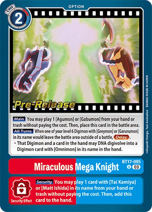 Miraculous Mega Knight [BT17-095] [Secret Crisis Pre-Release Cards] | The Time Vault CA