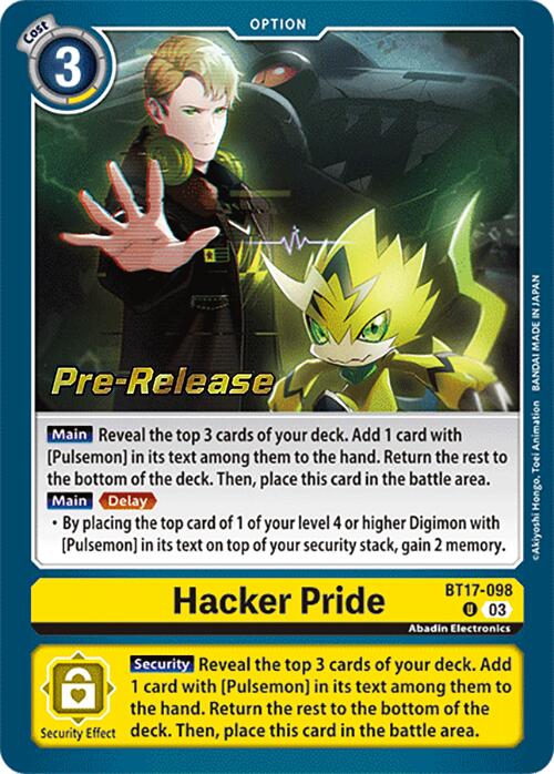 Hacker Pride [BT17-098] [Secret Crisis Pre-Release Cards] | The Time Vault CA