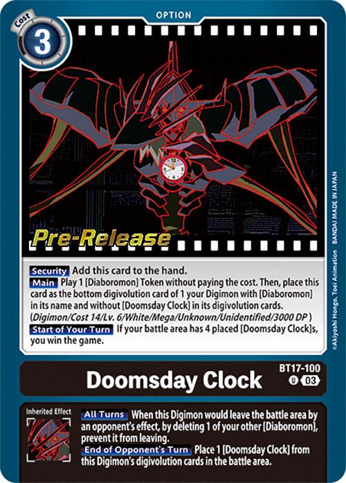 Doomsday Clock [BT17-100] [Secret Crisis Pre-Release Cards] | The Time Vault CA