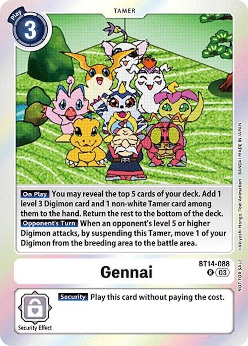 Gennai [BT14-088] (Secret Crisis: Movie Memorial Pack) [Secret Crisis] | The Time Vault CA