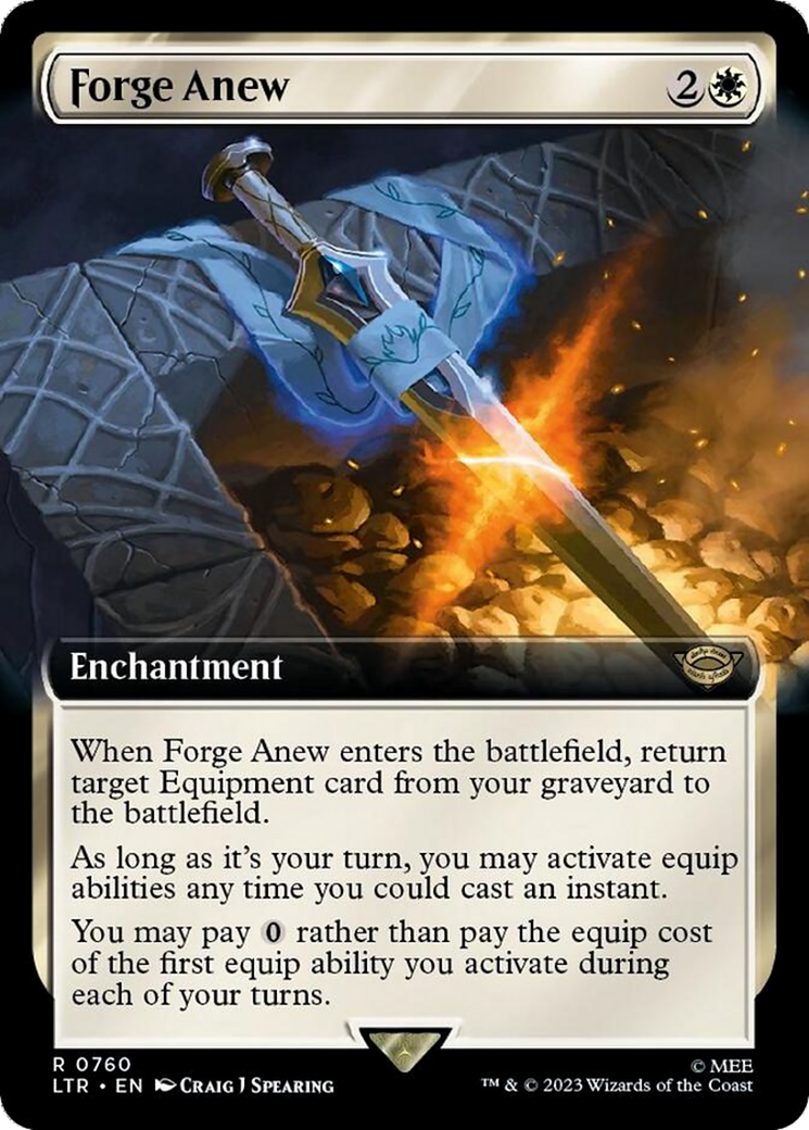 Forge Anew (Extended Art) (Surge Foil) [The Lord of the Rings: Tales of Middle-Earth] | The Time Vault CA