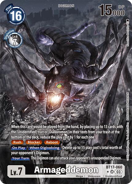 Armageddemon [BT17-060] (Alternate Art) [Secret Crisis] | The Time Vault CA