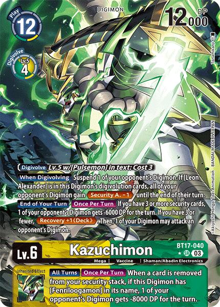 Kazuchimon [BT17-040] (Alternate Art) [Secret Crisis] | The Time Vault CA