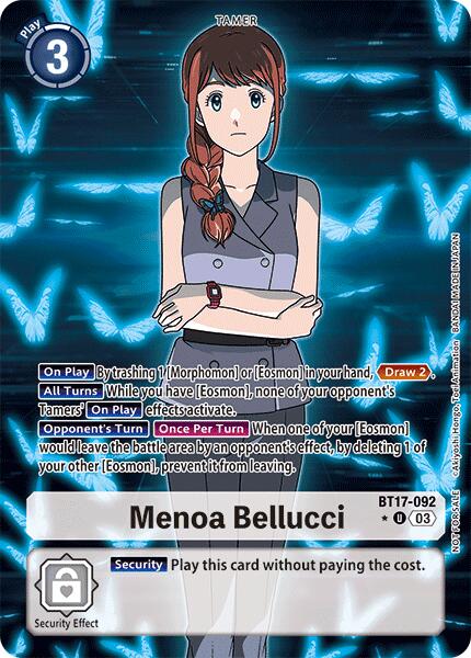 Menoa Bellucci [BT17-092] (Box Promotion Pack: Secret Crisis) [Secret Crisis] | The Time Vault CA