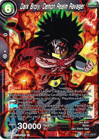 Dark Broly, Demon Realm Ravager (BT11-133) [Vermilion Bloodline] | The Time Vault CA