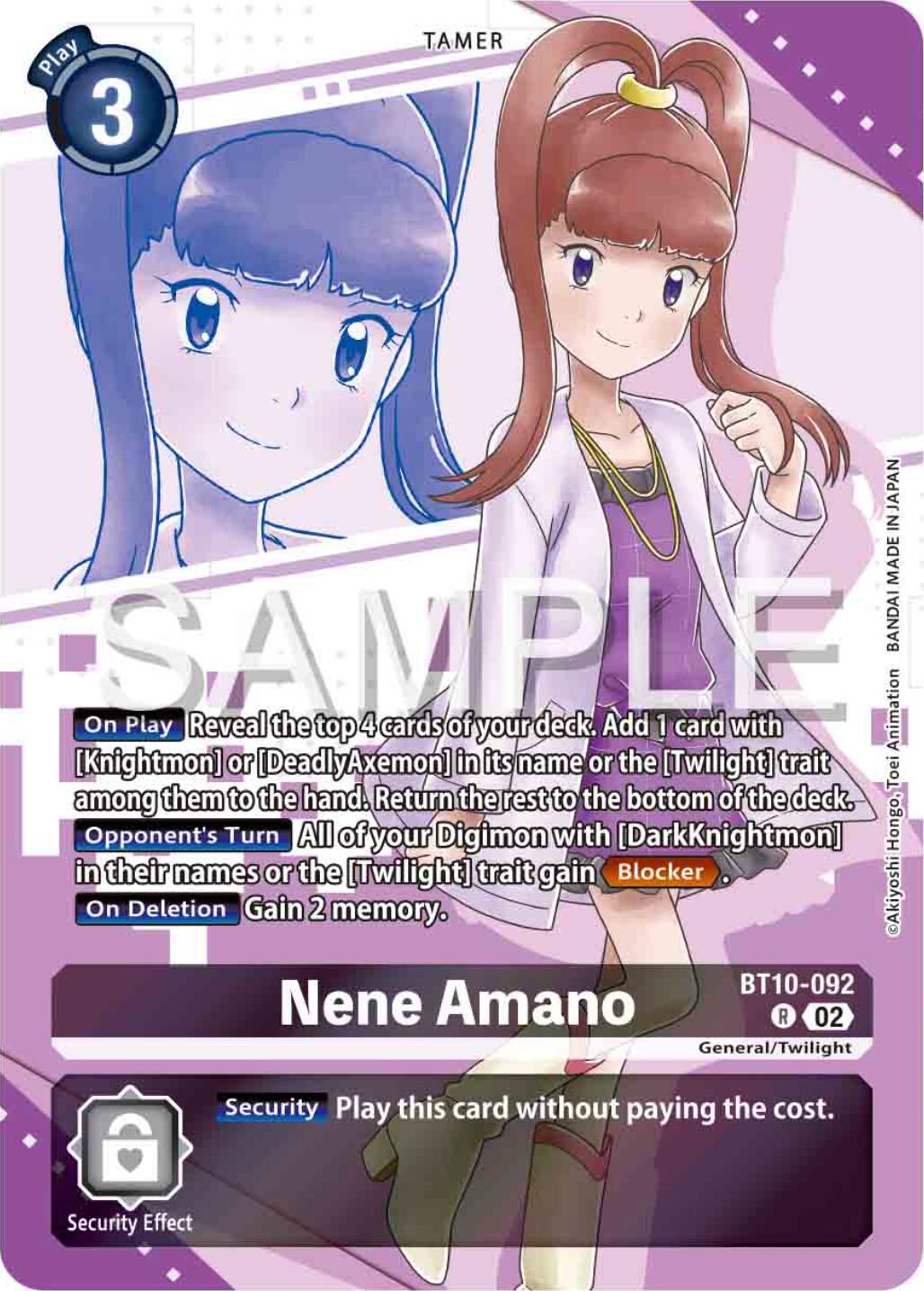 Nene Amano [BT10-092] (Premium Heroines Set) [Xros Encounter] | The Time Vault CA