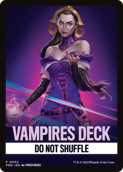 Vampires Deck Theme Card [Foundations Tokens] | The Time Vault CA