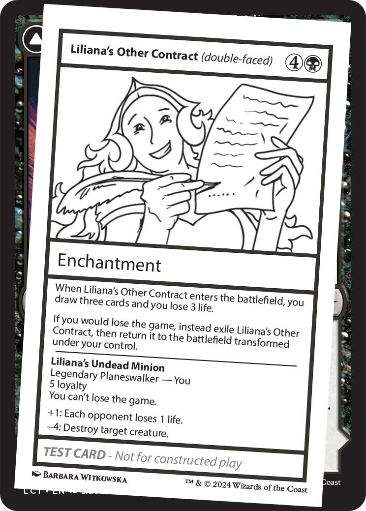 Liliana's Other Contract (double-faced) [Mystery Booster 2 Playtest Cards] | The Time Vault CA