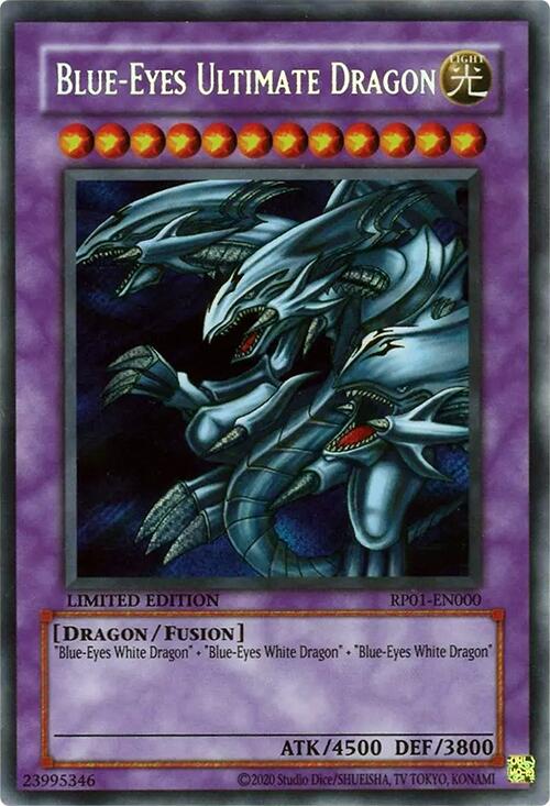 Blue-Eyes Ultimate Dragon [RP01-EN000] Secret Rare | The Time Vault CA