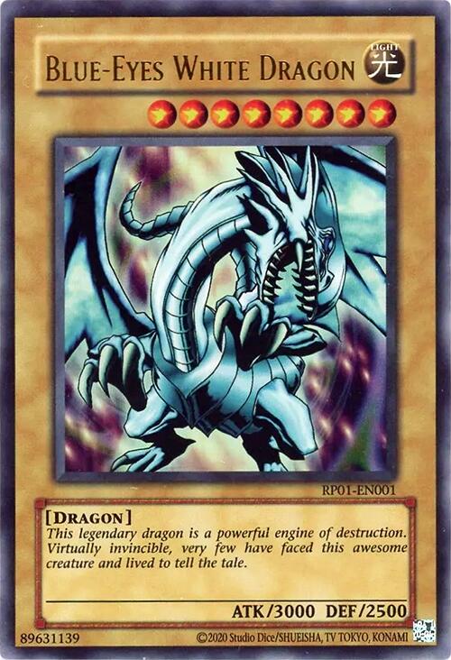 Blue-Eyes White Dragon [RP01-EN001] Ultra Rare | The Time Vault CA