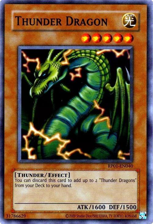 Thunder Dragon [RP01-EN040] Common | The Time Vault CA