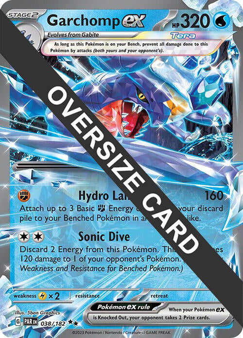 Garchomp ex (038) (Jumbo Card) [Scarlet & Violet: Black Star Promos] | The Time Vault CA