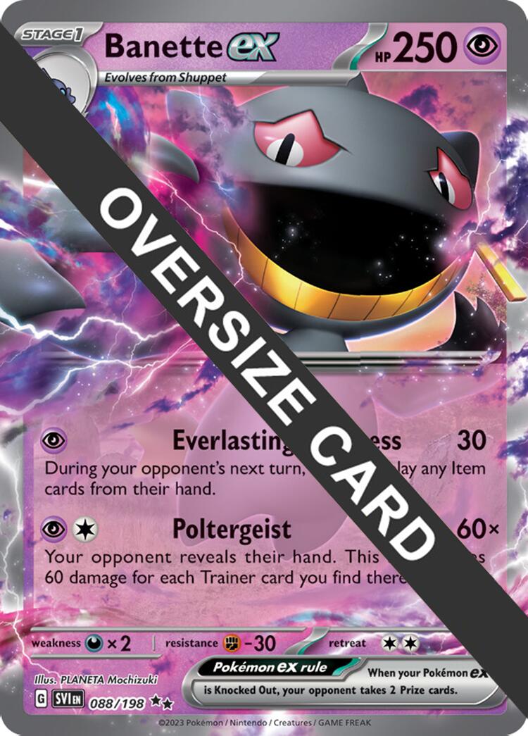 Banette ex (088) (Jumbo Card) [Scarlet & Violet: Black Star Promos] | The Time Vault CA