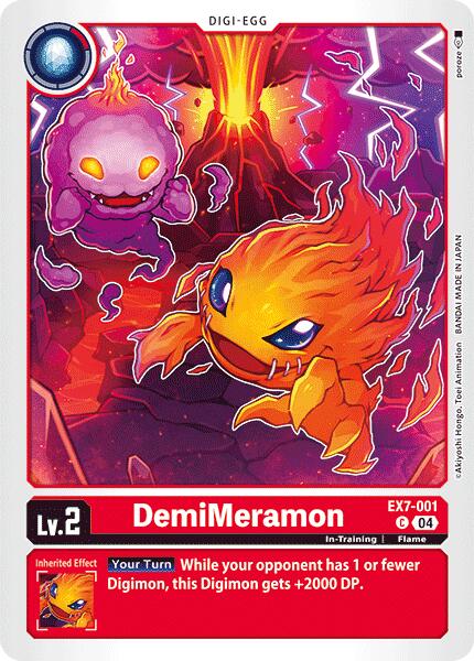 DemiMeramon [EX7-001] [Digimon LIBERATOR] | The Time Vault CA