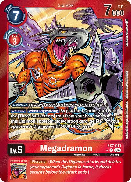 Megadramon [EX7-011] (Foil) [Digimon LIBERATOR] | The Time Vault CA