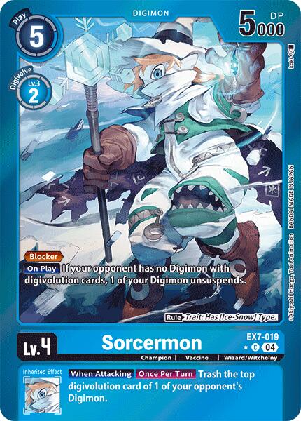 Sorcermon [EX7-019] (Foil) [Digimon LIBERATOR] | The Time Vault CA