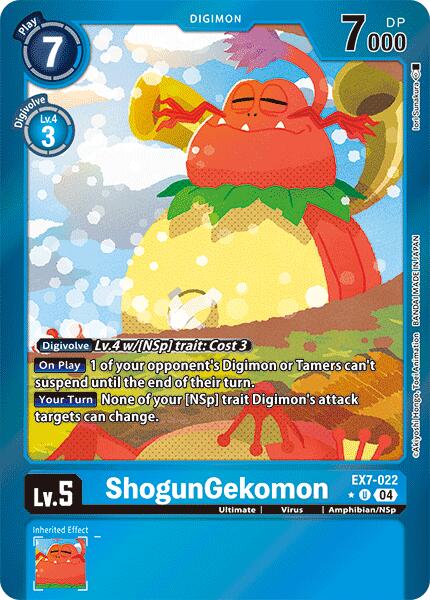 ShogunGekomon [EX7-022] (Foil) [Digimon LIBERATOR] | The Time Vault CA