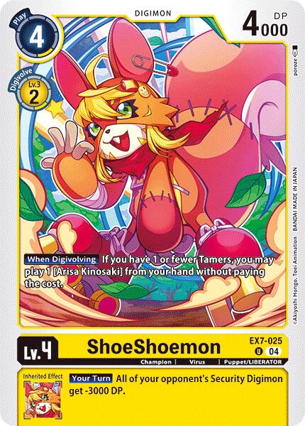 ShoeShoemon [EX7-025] [Digimon LIBERATOR] | The Time Vault CA