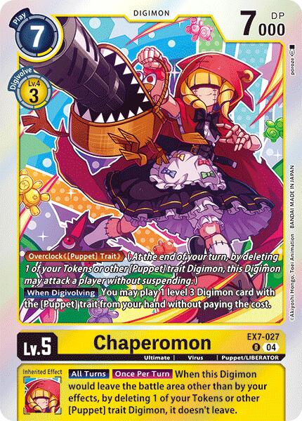 Chaperomon [EX7-027] [Digimon LIBERATOR] | The Time Vault CA