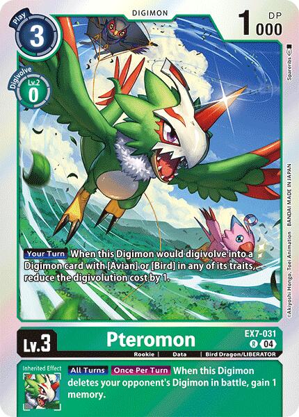 Pteromon [EX7-031] [Digimon LIBERATOR] | The Time Vault CA