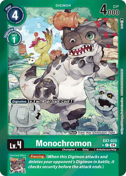 Monochromon [EX7-033] (Foil) [Digimon LIBERATOR] | The Time Vault CA