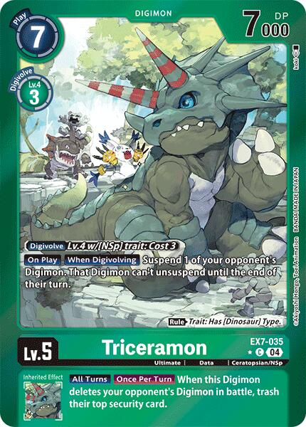 Triceramon [EX7-035] (Foil) [Digimon LIBERATOR] | The Time Vault CA