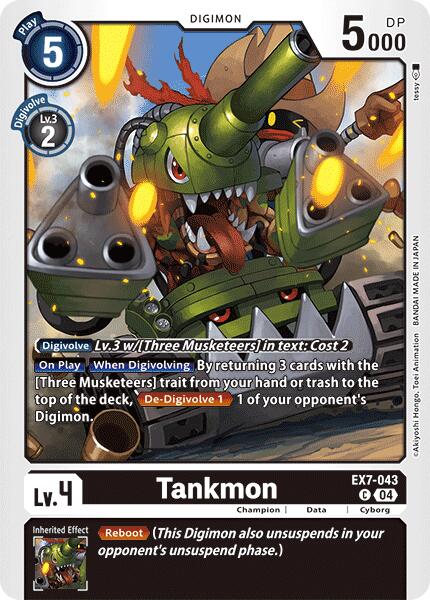 Tankmon [EX7-043] [Digimon LIBERATOR] | The Time Vault CA