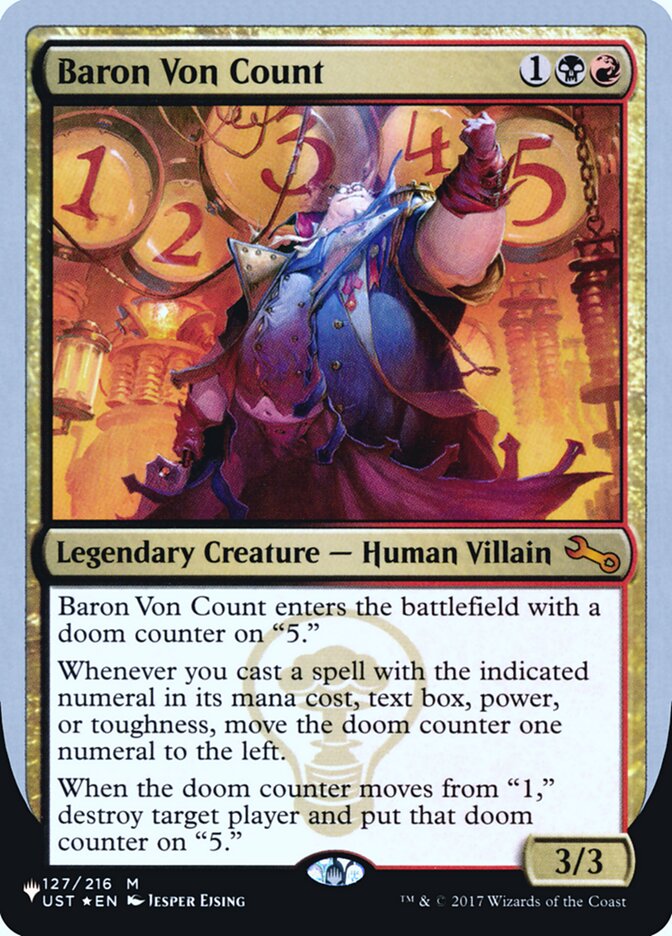 Baron Von Count (Unfinity Foil Edition) [The List] | The Time Vault CA