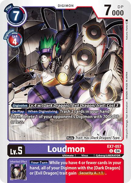 Loudmon [EX7-057] [Digimon LIBERATOR] | The Time Vault CA