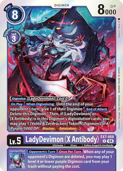 LadyDevimon [EX7-058] (X Antibody) [Digimon LIBERATOR] | The Time Vault CA