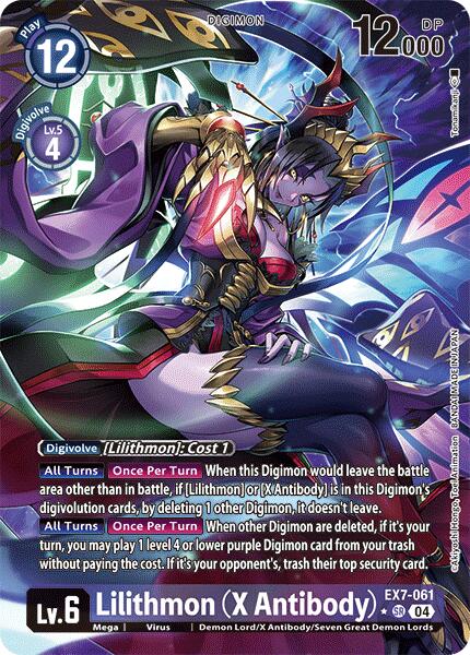 Lilithmon [EX7-061] (X Antibody) (Alternate Art) [Digimon LIBERATOR] | The Time Vault CA