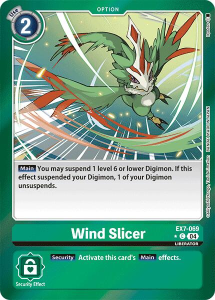 Wind Slicer [EX7-069] (Foil) [Digimon LIBERATOR] | The Time Vault CA