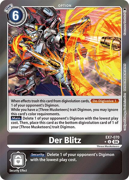 Der Blitz [EX7-070] (Foil) [Digimon LIBERATOR] | The Time Vault CA