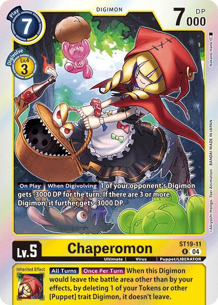 Chaperomon [ST19-11] [Starter Deck: Fable Waltz] | The Time Vault CA