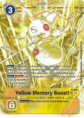 Yellow Memory Boost! [P-037] (Starter Deck 19 Exclusive) [Starter Deck: Fable Waltz Promos] | The Time Vault CA