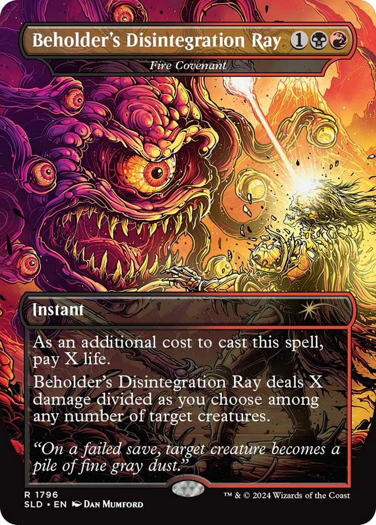 Beholder's Disintegration Ray - Fire Covenant [Secret Lair Drop Series] | The Time Vault CA